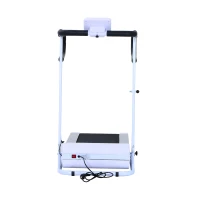 HomCom Tapis Roulant Elettrico Home Fitness 10 velocità, Bianco e Nero(m-4)