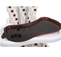 Outsunny - Seggiolone per bimbi multifunzione 3 in 1 tavolino sedia da dondolo caffè(m-5)