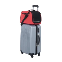 PawHut Trasportino Borsa Pieghevole per Cani Gatti e Animali Domestici 43 x 22 x 27cm Rosso(m-9)