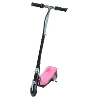 HOMCOM Monopattino Scooter Elettrico per Bambini con Struttura in Metallo Pieghevole 81.5 x 37 x 96cm, Rosa(m-1)