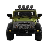 HOMCOM Macchinina Elettrica per Bambini Modello Jeep 118 × 74 × 75cm,Verde(m-4)