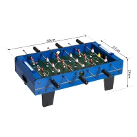 HOMCOM Mini Calcio Balilla per Bambini in Legno MDF 69x37x24cm(m-3)