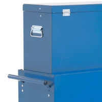 HOMCOM Carrello Portautensili da Officina Professionale Porta Attrezzi con Cassettiera 61.5 x 33 x 113cm Blu(m-9)