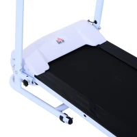 HomCom Tapis Roulant Elettrico Home Fitness 10 velocità, Bianco e Nero(m-8)