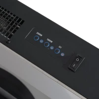 HOMCOM Caminetto Elettrico a Parete o FreeStanding con Fiamma di LED 90 x 9.5 x 56cm(m-8)