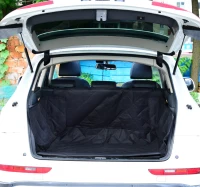 PawHut Telo di Copertura per Bagagliaio Auto Impermeabile per Animali Domestici in Tessuto Oxford Nero 185.5x175cm(m-4)