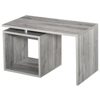 HomCom Moderno Tavolino da Salotto in Legno MDF, Grigio, 77x40x44cm(m-1)