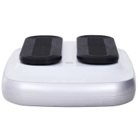 HOMCOM Pedana Vibrante Elettrica 5 Velocità Regolabile con Telecomando per Gambe da Casa in Acciaio e ABS 46 x 40.5 x 13.5 cm Nero(m-4)