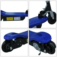 HOMCOM Monopattino Scooter Elettrico per Bambini Pieghevole 120W, Velocità Massima 12km/h, 81.5 x 37 x 96cm, Blu(m-9)