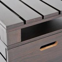 HOMCOM Tavolino d'Appoggio da Salotto Moderno Comodino Shabby in Legno MDF 43 x 34.5 x 47cm(m-9)