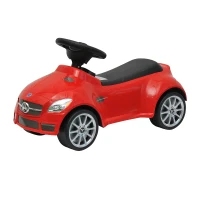 Outsunny - Auto giocattolo per bambini bimbi macchina veicolo giocattolo a spinta Mercedes-Benz SLK AMG bianco / rosso (Rosso)(m-1)