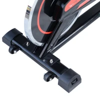 HOMCOM Cyclette Fitness Allenamento Aerobico Professionale con Volano Seduta e Manubrio Regolabili Acciaio 118 × 48 × 113cm(m-9)