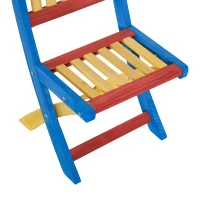 Outsunny Set Tavolo da Giardino con 4 Sedie Legno di Abete Colorato(m-10)