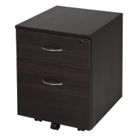 Vinsetto Cassettiera con 2 cassetti per Documenti A4 con Chiusura di Sicurezza Nero(m-10)