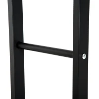 Homcom Porta Legna per Casa e Giardino in Ferro Nero, 60x25x100cm(m-7)