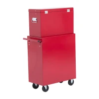 HOMCOM Carrello Porta Utensili Attrezzi Attrezzatura con Cassettiera 61.5 x 33 x 113cm Rosso(m-6)