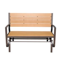 Outsunny Panchina Dondolo da Giardino Biposto in Ferro, PS 122 x 71 x 86cm(m-1)