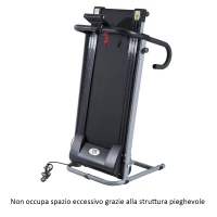 HomCom Tapis Roulant Elettrico con Schermo LED per Allenamento 500W Pieghevole(m-4)