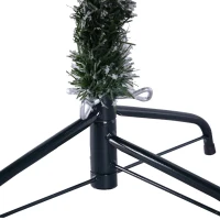 HOMCOM Albero di Natale Artificiale Alto 180 cm Effetto Neve Con 472 Punte per le Decorazioni Natalizie(m-10)