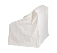 HOMCOM – Telo Copridivano Telo Arredo Multiuso in Tessuto Oxford Crema 140 × 84 × 56/94 cm(m-6)