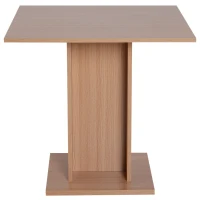 HOMCOM Tavolino da Caffè Design Moderno Salotto Soggiorno Cucina 80x80x76.5cm Legno(m-7)