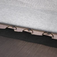 HOMCOM Trampolino Tappeto Elastico per Bambini per Interni ed Esterno, Rete di Sicurezza e Imbracatura(m-9)