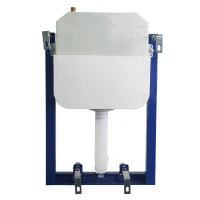 HOMCOM Cassetta di Risciacquo ad Incasso Nascosto per WC Capacità 7L Plastica 73.6 × 48 × 11.6cm(m-4)