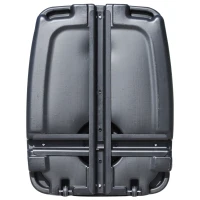 Outsunny Base per Ombrellone con 2 Ruote Riempibile con Acqua o Sabbia 50/60kg da Giardino HDPE 60x80x16cm(m-6)