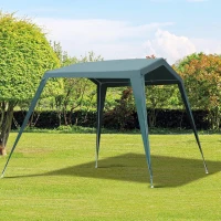 Outsunny Gazebo da Giardino con 4 Corde Tiranti 8 Picchetti da Terra Verde 3.3 x 2.4 x 2.1 m(m-2)