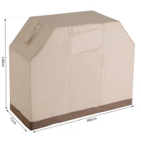Outsunny Telo Protettivo per BBQ Copertura Barbecue Grill Impermeabile Oxford 185 × 71 × 130cm(m-4)