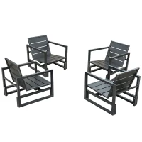 Outsunny - Set di Mobili da Giardino Poltrone Elegante di Alta Qualità(m-7)