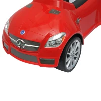 Outsunny - Auto giocattolo per bambini bimbi macchina veicolo giocattolo a spinta Mercedes-Benz SLK AMG bianco / rosso (Rosso)(m-6)
