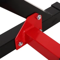 Homcom Supporto per Bilanciere Altezza Regolabile in Acciaio Nero 77-122 x 66 x 103-163 cm(m-10)