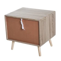 HOMCOM Comodino di Design Moderno Camera da Letto Legno 50 × 40 × 47cm(m-7)