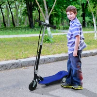 HOMCOM Monopattino Scooter Elettrico per Bambini Pieghevole 120W, Velocità Massima 12km/h, 81.5 x 37 x 96cm, Blu(m-2)