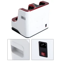 HOMCOM Massaggiatore Piedi Elettrico Massaggio Shiatsu a Rullo con 3 Programmi(m-10)