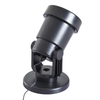 HOMCOM Proiettore per Natale per Interno Esterno Giardino Impermeabile Decorazione Feste Party in ABS Nero(m-4)