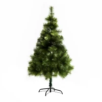HOMCOM Albero di Natale Artificiale Folto con 229 Rami Altezza 150cm Verde(m-1)