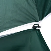 Outsunny Ombrellone da Spiaggia con Borsa da Viaggio Impermeabile e con Protezione UV, Verde(m-10)