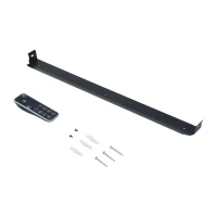 HOMCOM Camino Elettrico a Parete Potenza 900W /1800W con Timer in Ferro e Vetro Temperato 66 × 52 × 15.5cm Nero(m-12)