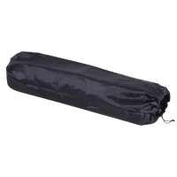 Outsunny Materassino Gonfiabile da Campeggio con Cuscino Ergonomico PVC 191x63x5cm Nero, Grigio(m-6)