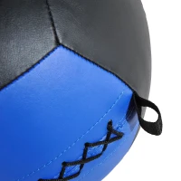 HOMCOM Palla Medica Wall Ball 6kg cross-training Fitness Ecopelle Ф35cm Nero-Blu(m-8)