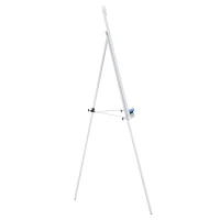 Vinsetto Lavagna Magnetica Cavalletto a Treppiede Altezza Regolabile Cornice in Alluminio con 3 Magnetini e Cancellino 76.5 × 57 × 111.5-167cm(m-7)