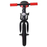Homcom Bicicletta Senza Pedali Nera e Rossa, Bici Equilibrio per Bambini 2-5 anni con Sellino e struttura Regolabile(m-4)