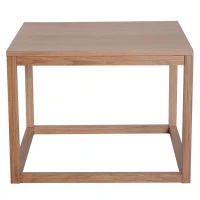HOMCOM Tavolino da Caffè da Salotto Quadrato Design Neurale Ampio Piano Legno MDF Resistente Capacità di Peso:45kg 60x60x45cm(m-4)