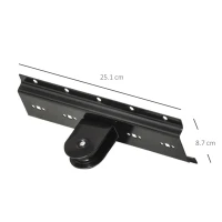 HOMCOM Supporto per Bici a Soffitto, Appendi Bicicletta a Parete con Puleggia e Ganci in Acciaio, Max. 20kg, Nero(m-3)