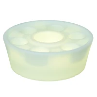 Outsunny Portabicchieri Luminoso con Luci LED Colorate e Telecomando (Max. 5m), 7 Vani (Bottiglia/Bicchieri), Ф42x15cm(m-2)