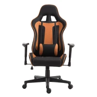 HOMCOM Sedia da Gaming con Rotelle Reclinabile Girevole Ufficio Tessuto(m-4)