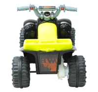 Qaba Quad moto elettrica per bambini, nero e giallo(m-7)