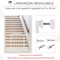 HOMCOM Cancelletto per Bambini in Metallo a Pressione con Doppia Chiusura 96 x 72.5cm(m-6)